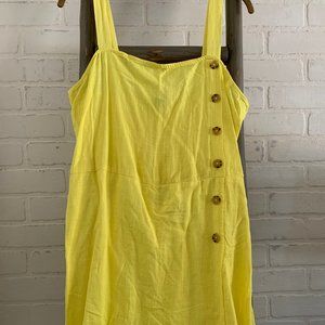 Yellow Jumper with Thick Spaghetti Straps